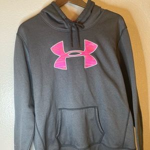 New w/o tags! Under Armour Hoodie with Pink Logo